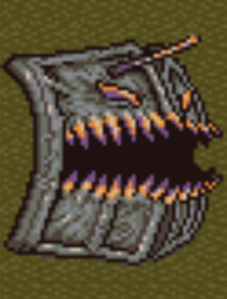 gonchan555555's tweet photo. レトロゲームの敵って、妙に記憶に残りますね！
こいつは間違いなくトラウマ級、、😅
『アサルトドアー』

#みんなでFF 
#ドグ生 
#FF4生誕35周年 
#FF4 https://t.co/zfyBJW0elk