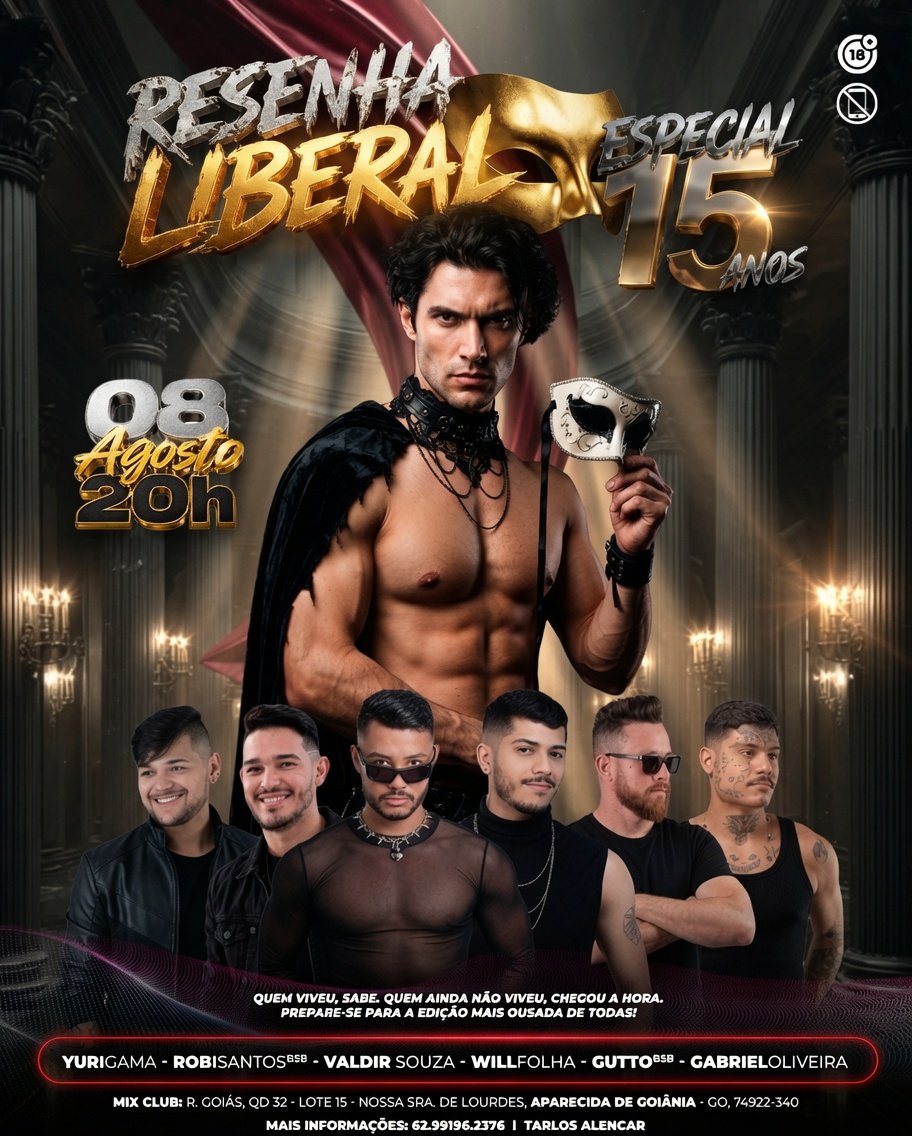 BezerrodoRT's tweet photo. Toda grande história merece uma celebração inesquecível.💃 

🔥 DJs. 
🔥 Cabines. 
🔥 Darkroom. 
🔥 Sexo ao Vivo. 
🔥 Boys interativos. 
🔥 Toda a liberdade que só a Resenha LIBERAL proporciona!

📅 08 de Agosto 
🕗 A partir das 20h
📍 Mix Club – Aparecida 

Esperamos você! 😈 https://t.co/rcMxzebnMR