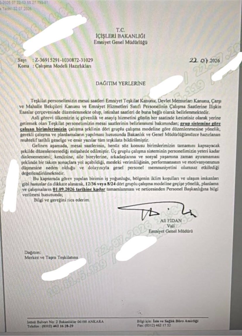 HPoliceehakan33's tweet photo. ➡️Halen 3 gruplu 4 gruplu çalışma sistemi üzerinde duruluyor.

✅Haftalık çalışma saatinin esas alınması gerekir

✅Haftalık çalışma saati DMK'ya göre 40 saattir.

✅ETK'ya Bekçilerdeki gibi 40 saati koysunlar;

ister 12/36 ister 12/12 çalıştırsınlar‼️
#fırtına https://t.co/kf1ux15NDp
