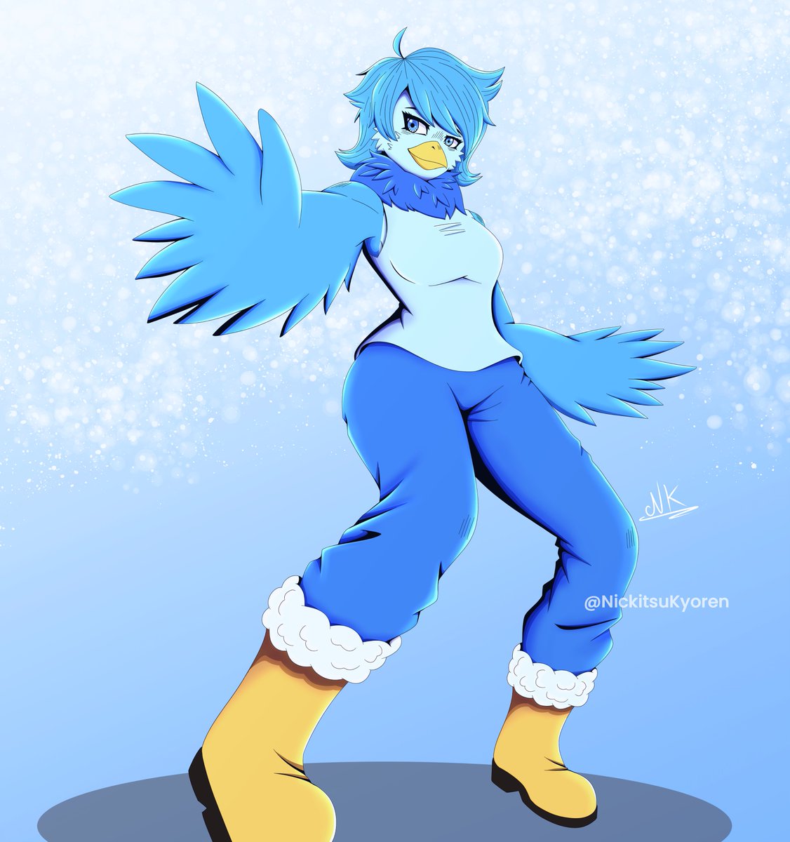 NickitsuKyoren's tweet photo. Fan art: martlet💙
First time drawing Martlet from Undertale Yellow, I hope you like it.
#Martlet #UTY #Undertaleyellow #UndertaleYellowFanart #UndertaleyellowMartlet https://t.co/U8yJO2k0lH