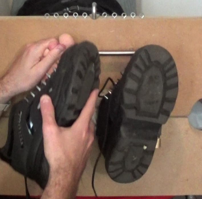 bebob4999's tweet photo. Session from 2 weeks back. Lee brought her punk spike shoes:) I started tickling just one foot, and as she was struggling her bare foot rubbed over her shoe. Turns out the rubbery spikey nubs are a excellent tickling tool! Never tickled somebody to the brink with a shoe before:D https://t.co/XEf69zmQvy