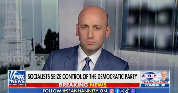 micyoung75's tweet photo. Stephen Miller went on Hannity last night and accused Democrats of wanting to seize private industry and hand it to the government. The Trump administration currently holds equity stakes or governance rights in at least ten companies, Intel, IBM, US Steel, MP Materials, and others, at a scale researchers at CSIS and the Cato Institute both describe as unprecedented outside of wartime or economic crisis. Not a hypothetical. Not a scary campaign ad. An actual, ongoing federal ownership stake in the chipmaker that makes your phone's processor.

He said Democrats want to abolish the Constitution. This is the same administration that tried to end birthright citizenship, a right written into the 14th Amendment, through executive order, and got struck down by the Supreme Court for it. The same administration whose Department of Homeland Security has instructed agents to enter homes without warrants, a direct Fourth Amendment violation. The same administration that has tried to suspend the constitutional right to habeas corpus for people it wants to deport without a hearing.

He said Democrats want to abolish the jury system. His own Justice Department just had criminal charges thrown out because of grand jury misconduct so severe a judge couldn't let it stand.

And he said all this after bypassing Congress two hundred seventy separate times through executive order since Trump took office, according to Ballotpedia's own count, while accusing the other party of wanting to abolish the Senate.

This is a man who has never held a job outside government payroll accusing the opposition of wanting to nationalize industry, days after his own boss nationalized part of Intel. Hannity laughed and called it priceless. That's the tell. Nobody on that set actually believed a word of it. They just liked how it sounded.