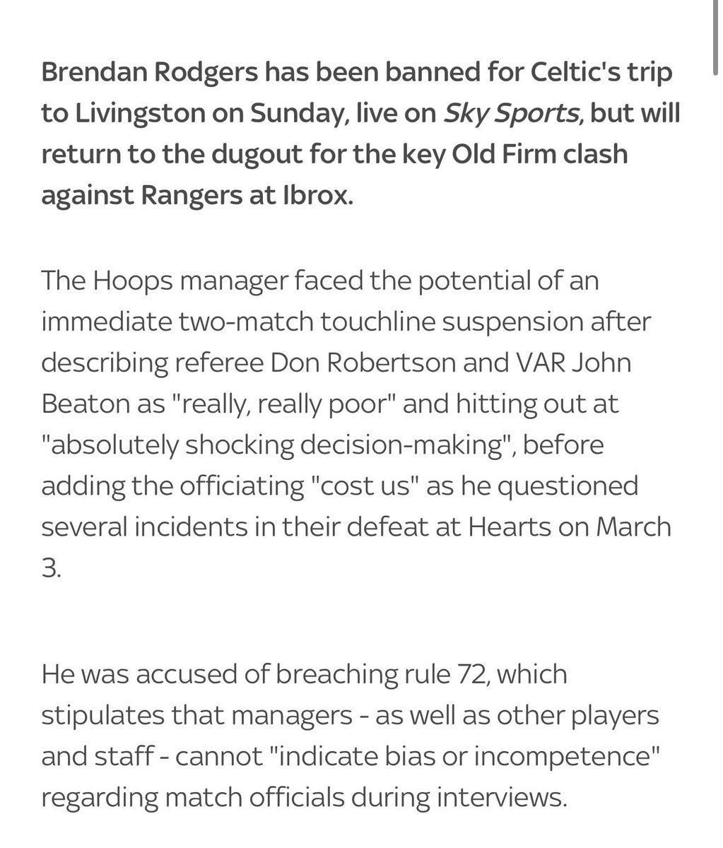Empire1872's tweet photo. Same rule breached 

Two completely different outcomes 

As usual, one rule for Celtic and the rest of us need to be punished more. https://t.co/8bQ4JOjOel