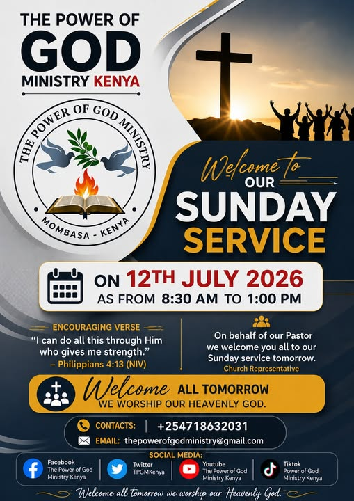 gospoltimes's tweet photo. Welcome to The Power of God Ministry Kenya – Mombasa
Experience the Presence, Power, and Love of God!
📷 Encouragement and spiritual growth

"Come to Me, all you who labor and are heavy laden, and I will give you rest." — Matthew 11:28
Connect With Us
📷 Phone: +254718632031 https://t.co/oh566jRZcC