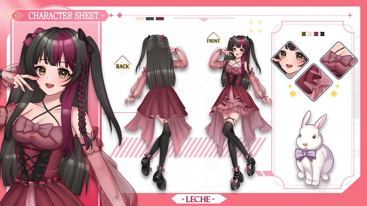 valerionvale's tweet photo. Done Character Sheet For @Leche
okay be honest...
what caught your eye first?
💖 hair
💜 eyes
🩵 coloring
🌹 outfit
first impression only, no overthinking 😂

#artmoots #ArtistOnX #AnimeArt https://t.co/4AstgMwh6z