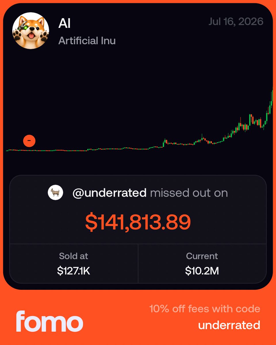 underratedwin's tweet photo. sometimes the best trade is no trade

nobody is perfect, sold $ai early despite knowing it would probably go 

all because of nothing but boredom

time is your friend, i still have a lot of learning to do https://t.co/GYPuZ4Mj1L