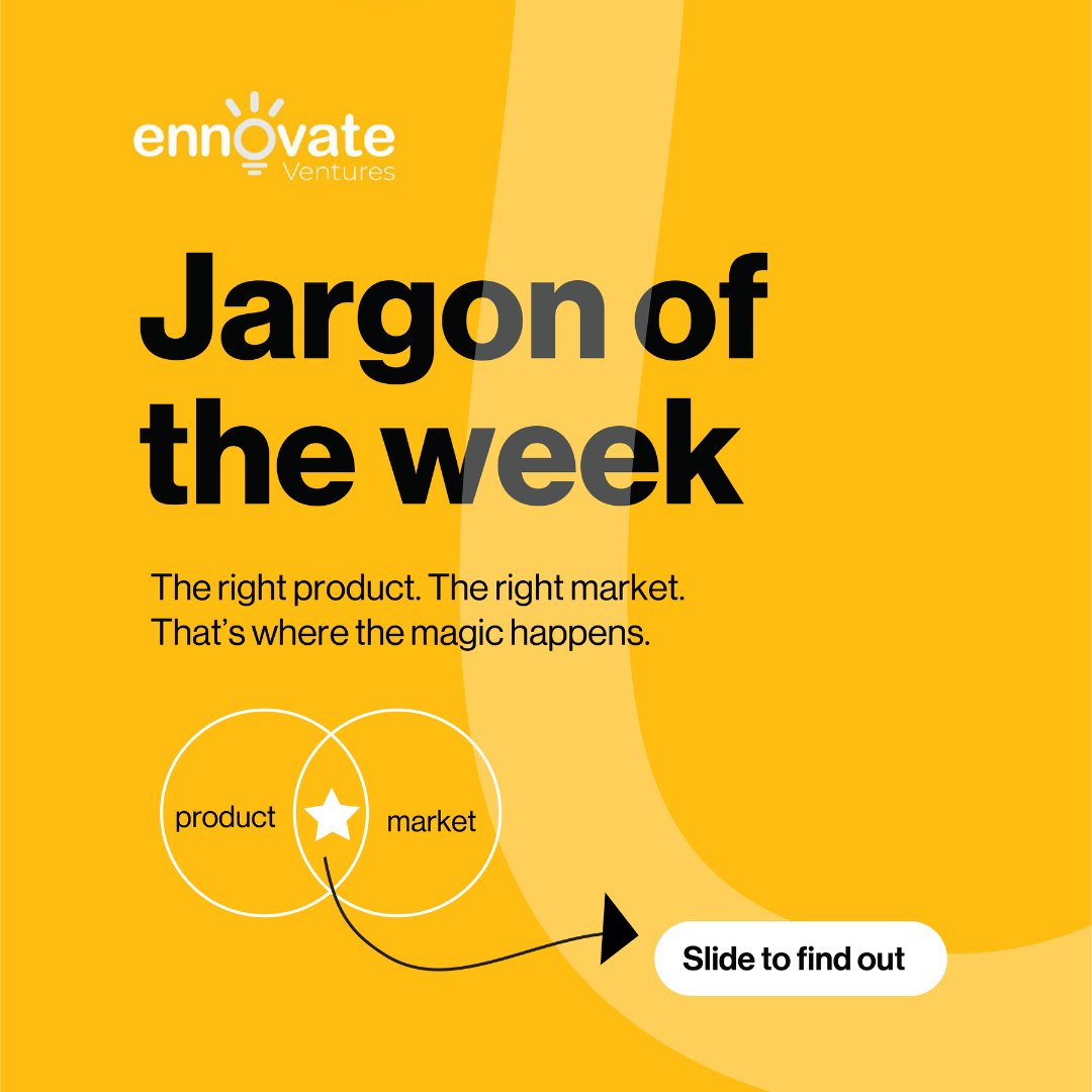 ennovateventure's tweet photo. This week’s jargon explores the sweet spot where market demand meets sustainable growth.
Swipe to find out.
#EnnovateVentures #WeeklyJargon #StartupAfrica #Entrepreneurship #VentureCapital #ProductMarketFit #MarketDemand #BusinessGrowth https://t.co/rf4KmGlrv4