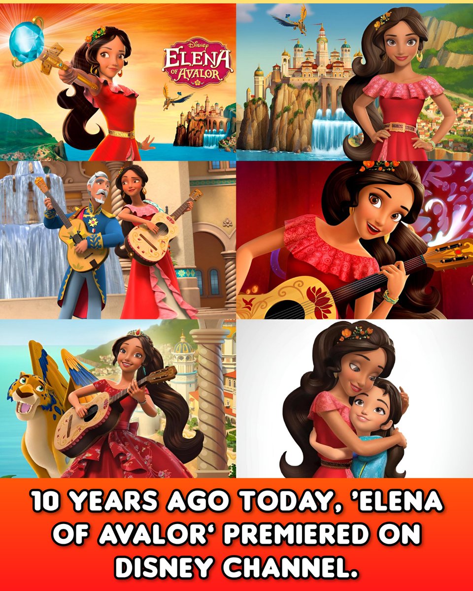 cartoonvibes26's tweet photo. 10 years ago today, Elena of Avalor premiered on Disney Channel, introducing Disney's first Latina princess in her own animated series. 

Filled with magic, adventure, music, and heartfelt family stories, the show celebrated courage, leadership, and cultural heritage while inspiring young viewers around the world. A decade later, Elena's journey remains a beloved part of Disney Television Animation and continues to shine as a fan-favorite series.