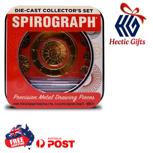 HecticGifts's tweet photo. NEW - Spirograph Die-Cast Metal Collectors Set

https://t.co/r5Z8g2FgNl

#New #HecticGifts #PlayMonster #Spirograph #DieCast #Metal #FiftiethAnniversary #CollectorsEdition #Gold #Precision #Drawing #Toy #Art #Collectible #Nostalgia #FreeShipping #AustraliaWide #FastShipping https://t.co/yU3YTqLimI