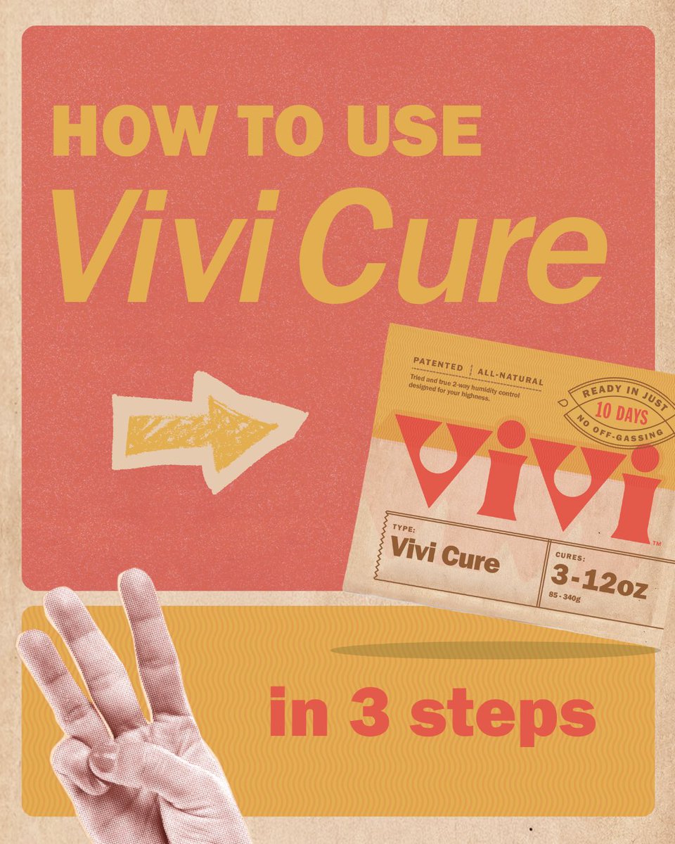 vivipacks_'s tweet photo. How to cure with Vivi Cure? Okay, there’s a LOT to cover, so strap in…
Jk, it’s 3 steps. That’s it. Because curing shouldn’t be complicated.
#Vivi #HomeGrower #GrowerCommunity #Cultivation #PlantPeople https://t.co/RStkb6Qk01