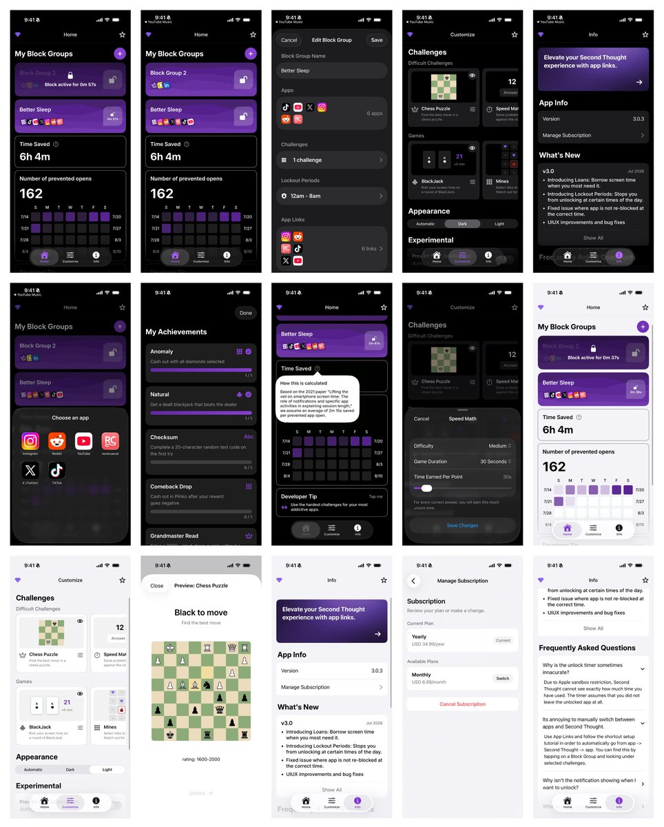 yazinhal's tweet photo. Currently redesigning second thought. Had to stop and look back at what I've made in the last few months. Gonna miss this UI 🥺 https://t.co/GblY70eJvg