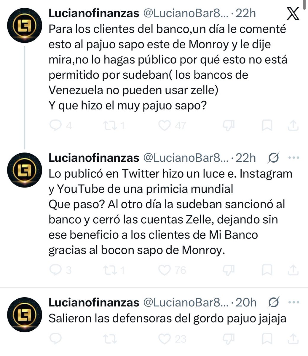 Venequisimo's tweet photo. La arrechera que se tienen @LucianoBar87966 y @fmonroy es de mis cosas favoritas de esta red social 

JAJAJAJAJAJAJAJA https://t.co/XdVx0HVIA4