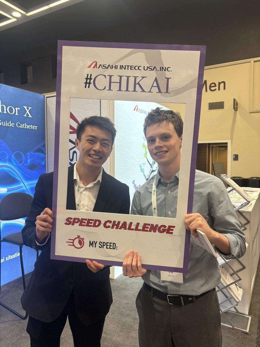 AIU_Medical's tweet photo. We had the honor of having visitors take part in the CHIKAI guide wire speed challenge yesterday  from #AsahiNeuro booth #101 at #SNIS2026. If you haven't had a chance to test your skills yet swing on by!

#AsahiLesionaires #CHIKAI #AsahiNeuro https://t.co/s1fV5YAQvL