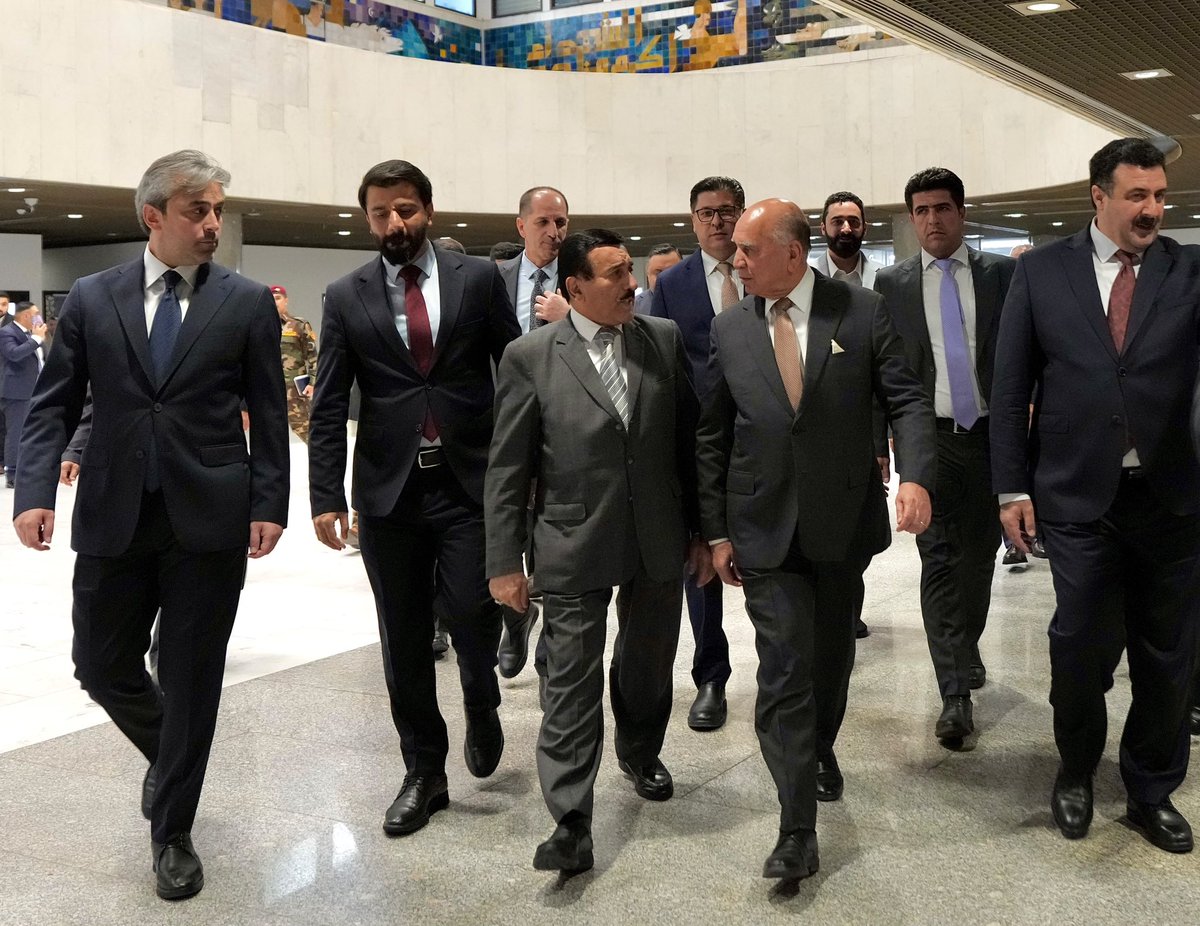 Iraqimofa's tweet photo. لجنة العلاقات الخارجية النيابية تستضيف وزير الخارجية لبحث التطورات الإقليمية وتعزيز التعاون المشترك – وزارة الخارجية العراقية https://t.co/viUxX00zNX https://t.co/0lSZQb9ozi