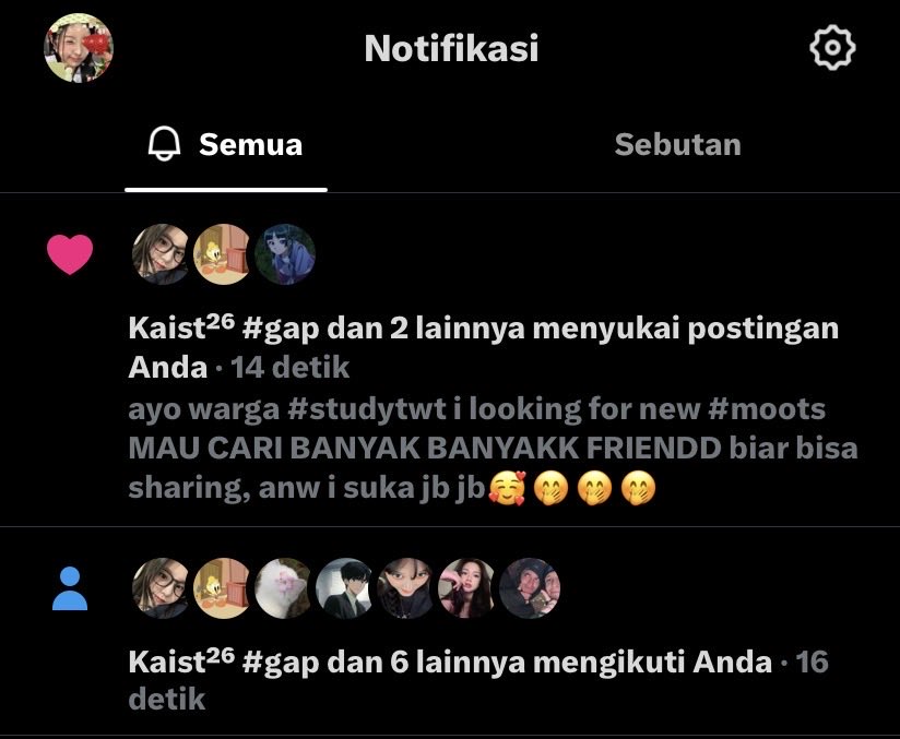 chuwikukiE's tweet photo. lagi sedih tiba tiba ada notif inie,apkh ak akan menjadi seleb 4000 folls itu🤭🤭 https://t.co/swg5fGcTsv