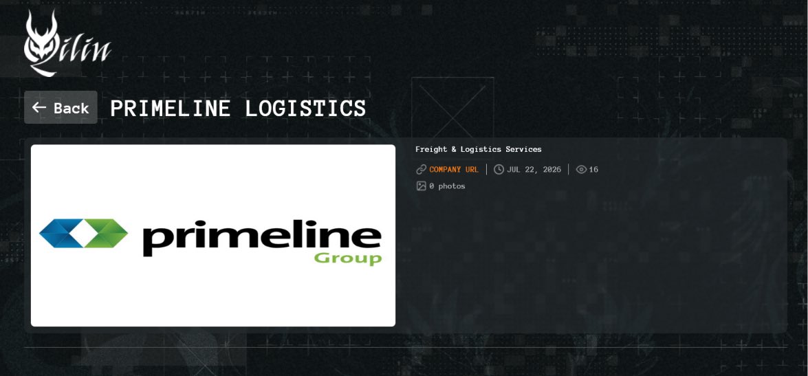 CyberWatch05's tweet photo. ‼️Primeline Group falls victim to Qilin ransomware

Ireland 🇮🇪 https://t.co/gKPf4D167t