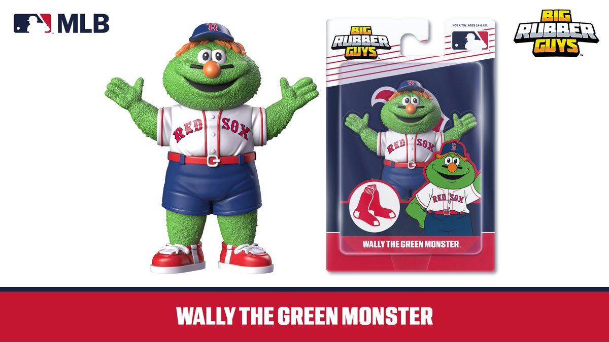 CollectMajor's tweet photo. Series 2 for @MLB mascots will see Wally the Green Monster and Clark are becoming Big Rubber Guys!

Coming to https://t.co/EGqwaYGXdc!

Watch all reveals now at https://t.co/6BX0CxjpmJ

#CollectMajor
#ScratchThatFigureItch https://t.co/25IkF786sc