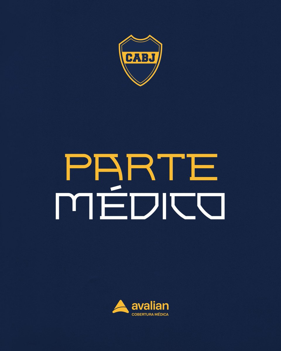 BocaJrsOficial's tweet photo. #ParteMédico

Leandro Lozano: Distensión del músculo semimembranoso izquierdo.

Milton Giménez: Lesión grado II del músculo aductor derecho.

Carlos Palacios: Sobrecarga del músculo pectíneo derecho.

Adam Bareiro: Discopatía lumbar.

Tomás Belmonte: Esguince leve de tobillo derecho..

Depto. Médico Fútbol Profesional.