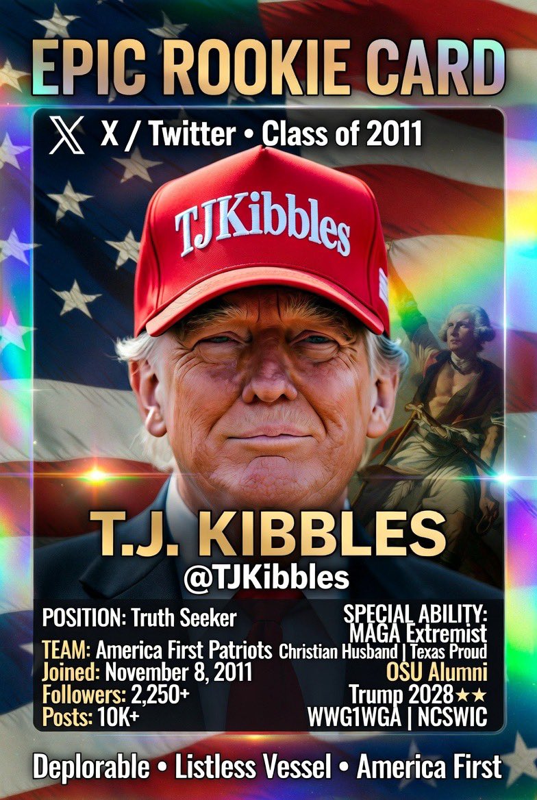 TJKibbles's tweet photo. My rookie card! https://t.co/ttrzk0xIm2