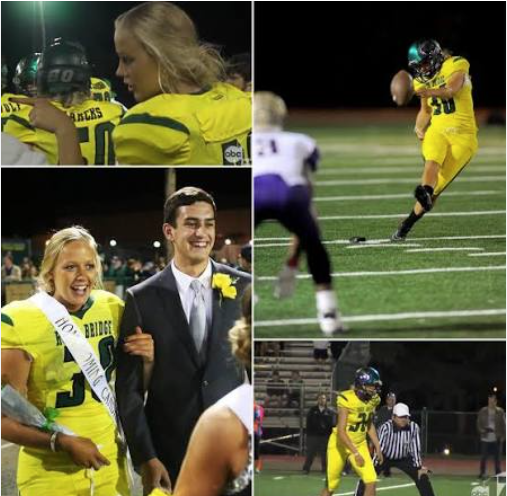 Buffmuff69's tweet photo. @ClayTravis @espn Now if you really want to confuse the LGBTQ+ Community: Sophie Cunningham is a biological woman that played football with biological men in high school and was also their Prom Queen. https://t.co/HxJlgg9IND