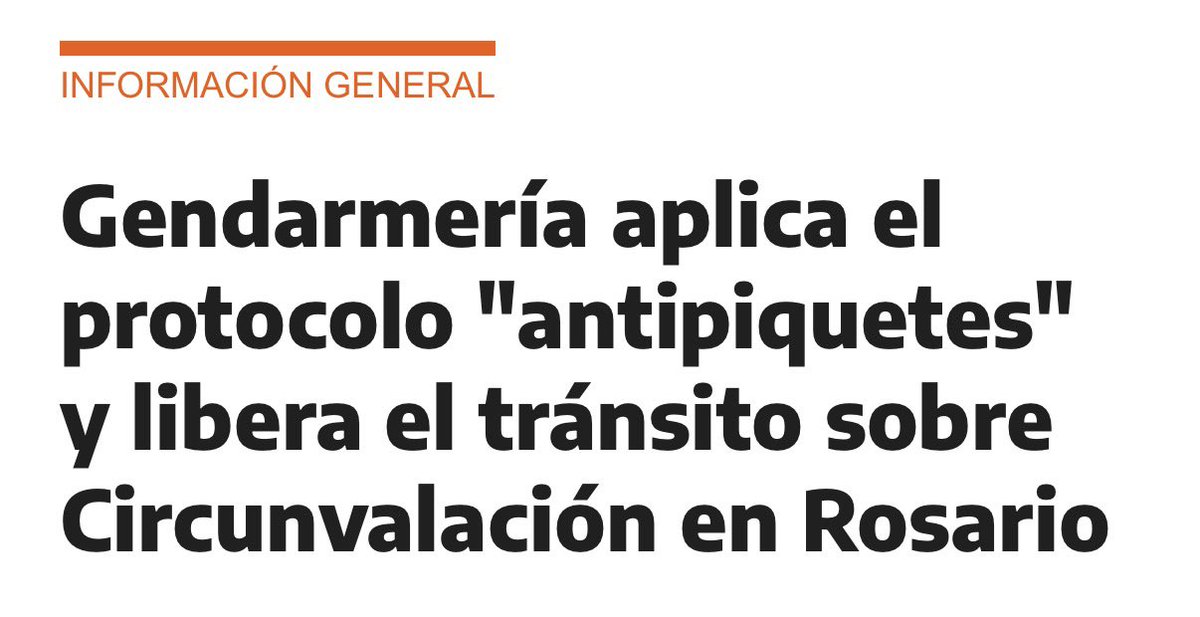 _SamiArias's tweet photo. LIBERADA LA CIRCUNVALACIÓN Y LOS ACCESOS A ROSARIO

Los que viven de cortar calles para extorsionar se encontraron con un Estado que hace cumplir la ley. Excelente trabajo de las Fuerzas Federales aplicando el Protocolo Antipiquetes y devolviéndole la circulación a miles de rosarinos.

Gracias a la doctrina de @PatoBullrich, el que trabaja ya no es rehén del piquetero.

Ahora falta que Rosario haga lo mismo, mi protocolo antipiquetes municipal está listo para que despejemos calles en toda la ciudad. LEY Y ORDEN.