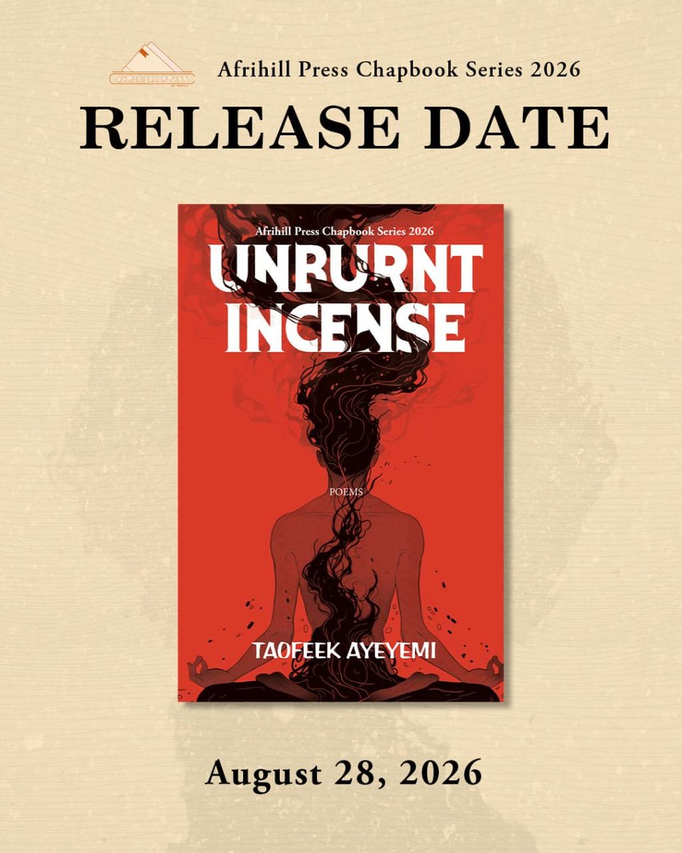 Aswagaawy's tweet photo. My chapbook releases on 28 August. 

Hit the link below to Preorder:
https://t.co/MmCtbIi3KE

You'd definitely be delighted to own a copy

Thank you 😍

Cheers 🥂 https://t.co/9ocQZxIgyr