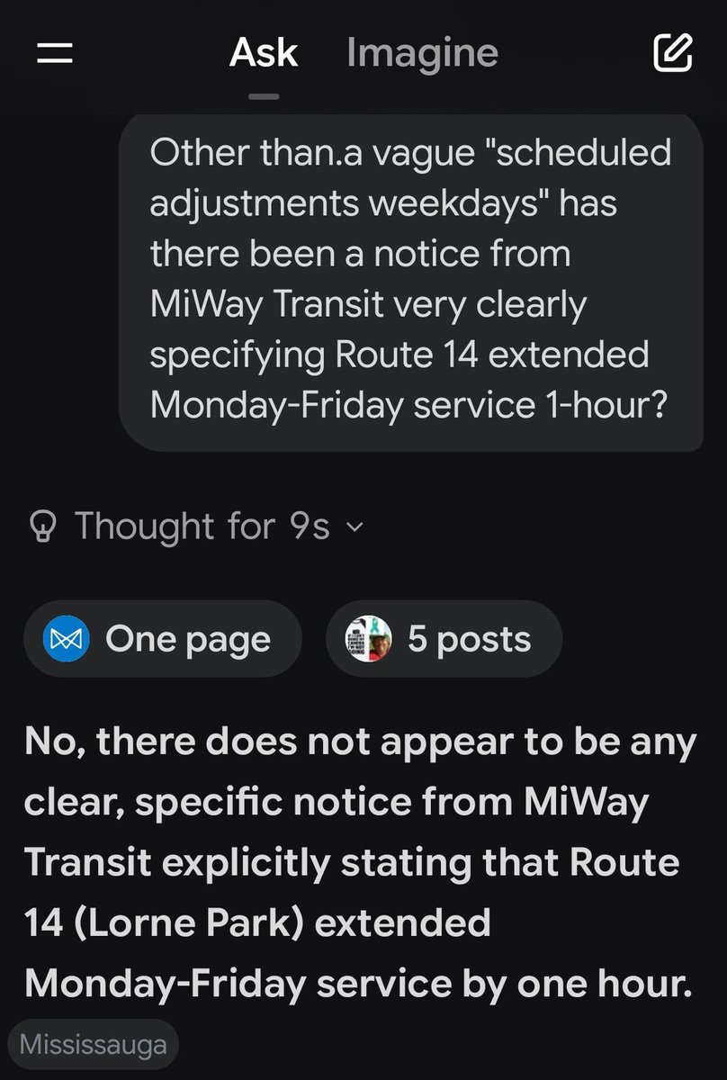 jbg44's tweet photo. π see pinned post π
#MississaugaFail #MediaFail #MiWayFail #NeedTransparency #ScheduledAdjustment #MississaugaTransitFail #TaxpayerFunded #HoldThemAccountable
#Route14 #Route14A #Clarkson #LornePark #PortCredit #MississaugaWard1 #MississaugaWard2
π see pinned post π https://t.co/X4pOF0a2gQ