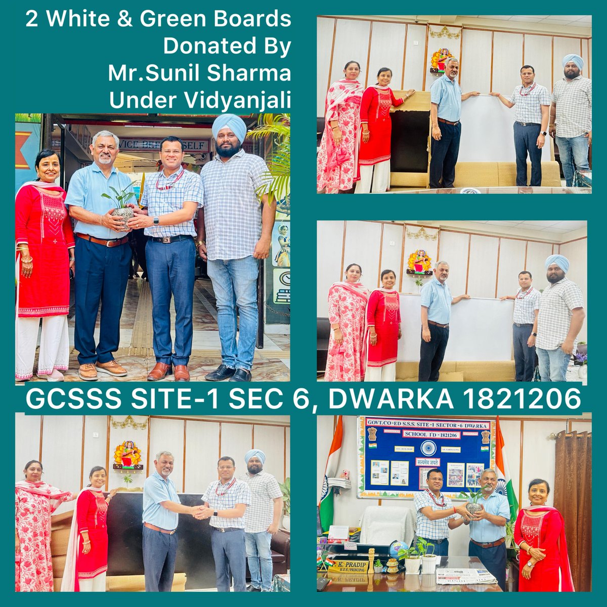 Rankuldeep1's tweet photo. Vidyanjali Activity 
Volunteer's - Mr. Sunil Sharma 
Activity- Two White and green board 
 School's name - https://t.co/7AHiHqesnU.Ed.SSS site-1 Sec.6 Dwarka 
HOS- Dr. P.K.Pradip 
Vidhyanjali Inc. - Mrs. Asha
CRCC KULDEEP MEENA 
@DIET_GHUMANHERA @Dir_Education @drmanishadiet https://t.co/s1udulPywe