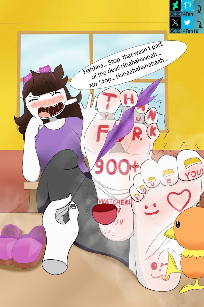 BOSS14Fan18's tweet photo. Jaiden canvas 3/3 #footfetishart #tickle https://t.co/0PTLYKPZUy