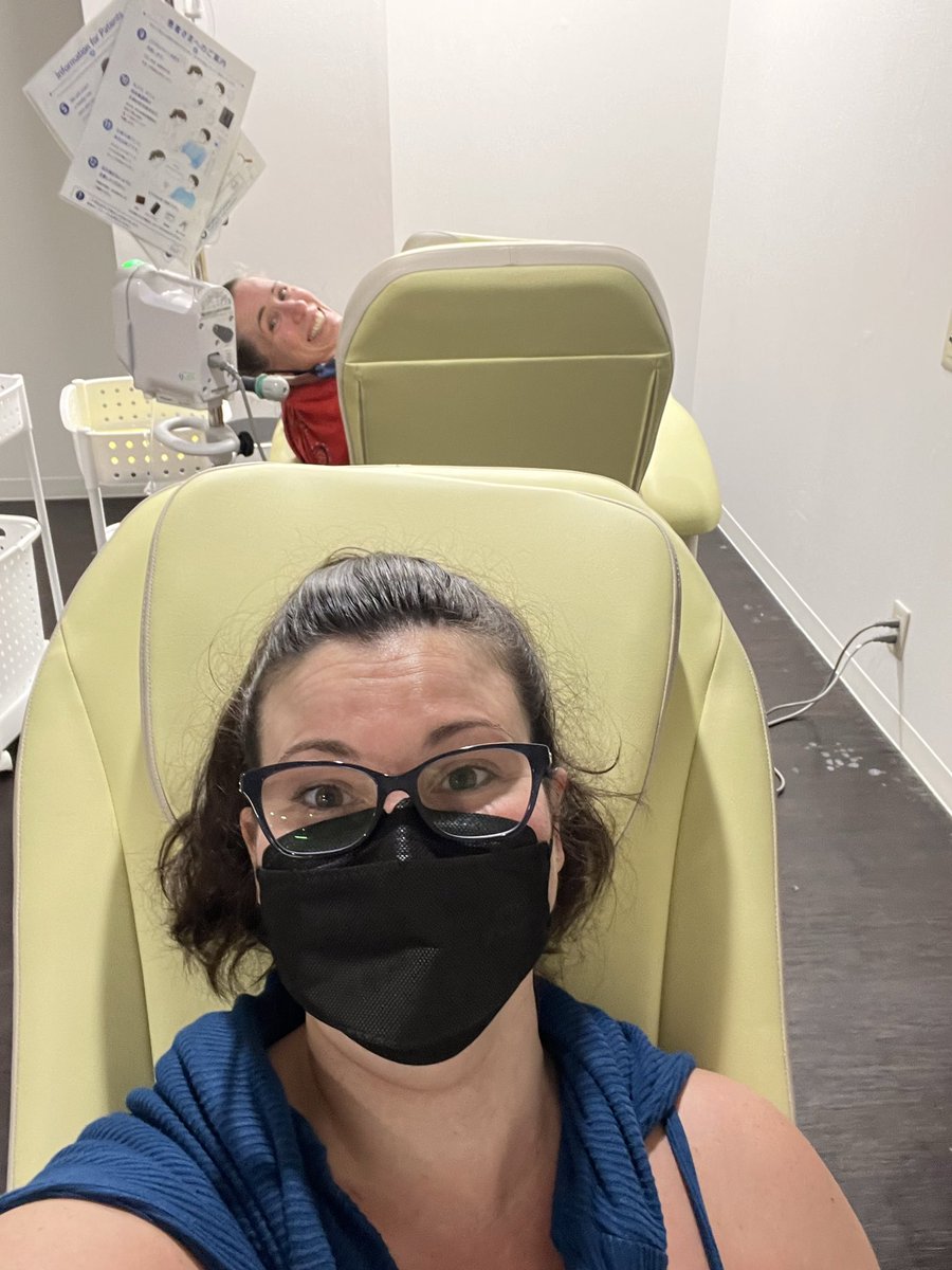 kelseyshields08's tweet photo. 1st SGF treatment done ✅ So grateful to have @AprilWW911LC  & @DomnichBarry by my side through all this! I haven’t been super active on here because I’m absolutely exhausted and sleeping a lot as I try to recover from travel and acclimate to new country but wanted to give a quick update. Love you all and thank you so much for your support!