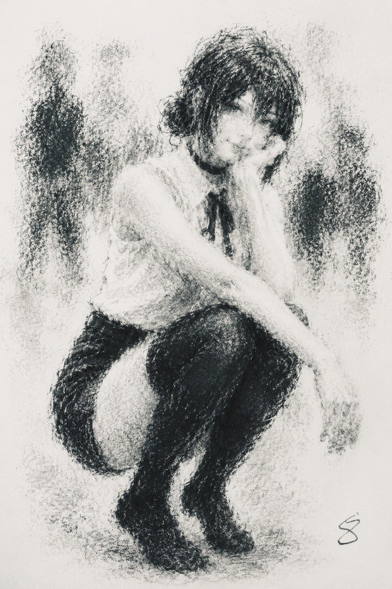 8thcorpse's tweet photo. I’ve never managed to draw her well😢 Maybe it’s because I don’t really like her😒#reze #csm https://t.co/BWt7C3VDva