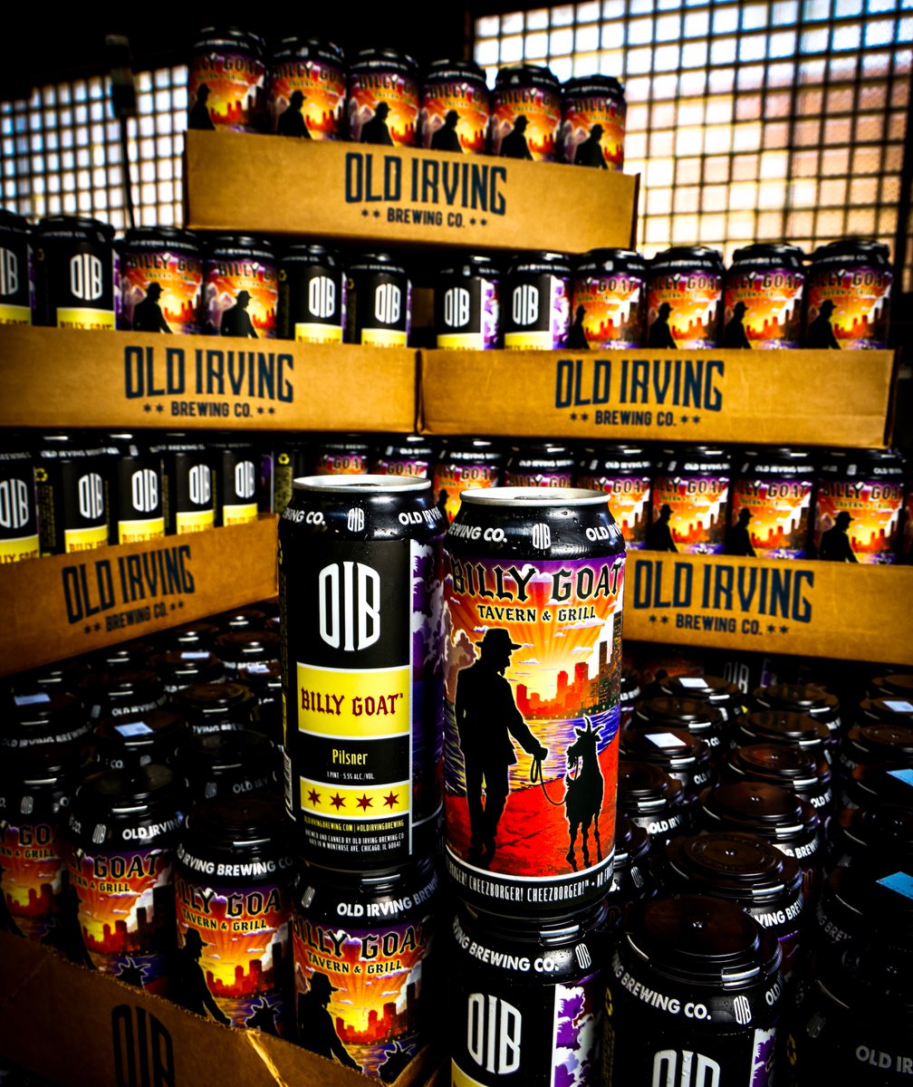 OldIrvingBeer's tweet photo. Four months in the books. OIB x Billy Goat Tavern - two beers, one Chicago institution. Pouring strong at all Billy Goat locations &amp; our pub + out on shelves 🐐🍻 https://t.co/bCTnM974FR