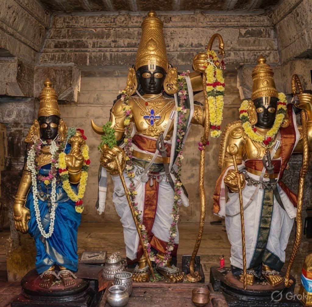 yajnshri's tweet photo. तिरुवरंगम, श्रीरंगम में श्री कोदंड रामचंद्र स्वामी की मूल मूर्ति। 

भगवान श्री राम के साक्षात् दर्शन। 
हमारे पुराणों के अनुसार, 12 साल एक 'तप' के बराबर होते हैं। प्रभु श्री राम का यह अटूट वचन है कि जो भक्त 13 करोड़ बार राम नाम का जप करता है, उसे वे स्वयं साक्षात् दर्शन देते हैं। 
असल में, यदि कोई भक्त लगातार भगवान के नाम का जप करे, तो 13 करोड़ नाम-जप पूरा करने में उसे 12 साल का समय लगता है।
12 साल के उस तप के दौरान, भक्त की आत्मा तक में पूरी तरह बदलाव आ जाता है। शारीरिक रूप से भी भक्त का शरीर भगवान के दर्शन के लिए तैयार हो जाता है। 
क्योंकि हमारा शरीर पंच-तत्वों से बना है, इसलिए यह भगवान के दर्शन की दिव्यता को सहन नहीं कर सकता। 
भगवान का तेज एक साथ करोड़ों सूर्यों की चमक के बराबर होता है, जिसे पंच-तत्वों से बनी हमारी आँखें सहन नहीं कर सकतीं। इसलिए, 12 साल के तप के बाद, भगवान अपने दिव्य स्वरूप के साक्षात् दर्शन देने से पहले भक्त को 'दिव्य दृष्टि' प्रदान करते हैं।

साथ ही, जब भगवान श्री राम किसी भक्त को साक्षात् दर्शन देते हैं, तो वे उस भक्त को कुछ दिए बिना नहीं जाते। 
भक्त जो कुछ भी मांगता है या जो भी वरदान चाहता है, भगवान श्री राम उसे वह वरदान प्रदान करते हैं। 
भगवान के साक्षात् दर्शन के बाद वह व्यक्ति पहले जैसा नहीं रहता; वह पूरी तरह आत्म-साक्षात्कार प्राप्त आत्मा बन जाता है, वह 'जीवनमुक्त' हो जाता है।
जब किसी भक्त को भगवान के साक्षात् दर्शन होते हैं, तो भगवान के प्रकट होने से ठीक पहले, उस स्थान की सभी सीमाएँ—जैसे दीवारें, कमरा, घर या आसपास का वातावरण—पूरी तरह मिट जाती हैं। 
भगवान का स्वरूप अत्यंत विशाल और भव्य होता है, और उनकी भव्यता का अंदाजा लगाना भी असंभव है; लेकिन उन क्षणों में भक्त को उनके संपूर्ण अनंत स्वरूप को देखने की दिव्य दृष्टि प्राप्त हो जाती है। 
साथ ही, भगवान उस भक्त को ऐसी बुद्धि या मेधा प्रदान करते हैं कि भगवान के दर्शन पाते ही वह भक्त वहीं भगवान की स्तुति या महिमा का गान करने लगता है। 
जब नन्हे ध्रुव के सामने श्री महाविष्णु प्रकट हुए, तो भगवान ने अपना शंख ध्रुव की ठुड्डी से छुआया और तुरंत ही ध्रुव ने भगवान की एक सुंदर स्तुति का गान करना शुरू कर दिया, जिसे 'महाविष्णु की ध्रुव स्तुति' कहा जाता है।

सगुण रूपम (भगवान का रूप) में भगवान का साक्षात दर्शन ही परम अनुभूति है और द्वैत है। निर्गुण रूपम (निराकार) अनुभूति ही अद्वैत है जो परम अनुभूति भी है।
 जय जय राम राम।