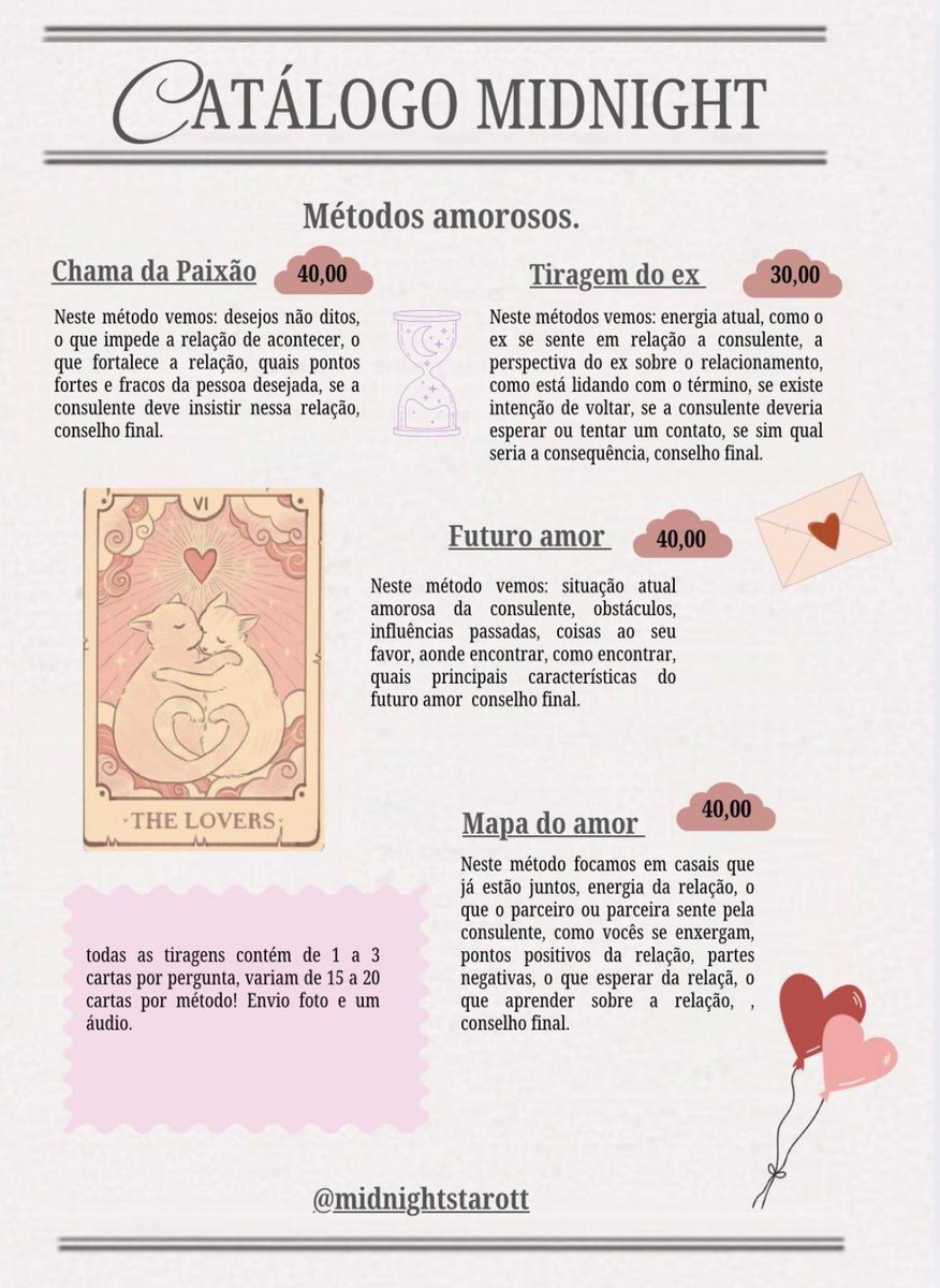 Midnightstarott's tweet photo. Mesa aberta 🧚🏻‍♀️
Atendimento imediato

Promo: 3 perguntas explicativas 15,00
 
1 pergunta explicativa 10,00
2 perguntas explicativas 14,00
5 perguntas explicativas 45,00

Tags: freecard tarot mesa aberta taróloga cartomante 

https://t.co/wcboQRVfCn https://t.co/jMF3kNL9cy