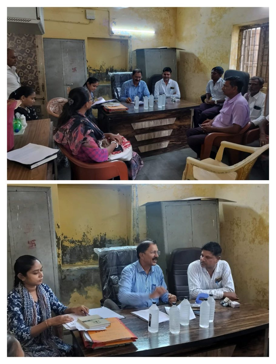 AslaliPhc's tweet photo. Today Under the MODEL GPDP initiative,Respected CDHO sir visited Navapura/Timba/Miroli &amp; Vasai villages.Meeting was attended by Talati,Sarpanch Shree &amp; local community leaders and following points discussed:-
-GPDP initiative-Sequential Planning-Supervision &amp; Followup PHC-ASLALI https://t.co/Am9PregewK