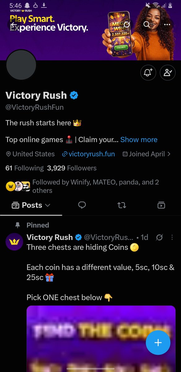Heissally51's tweet photo. @pandaa @VictoryRushFun Aktive followers win? 😔

  9GUSLAt4mFWpv6eB7nYKsSfyHG5wed93RYF6usC1Yrts https://t.co/FpnT7tjjDs