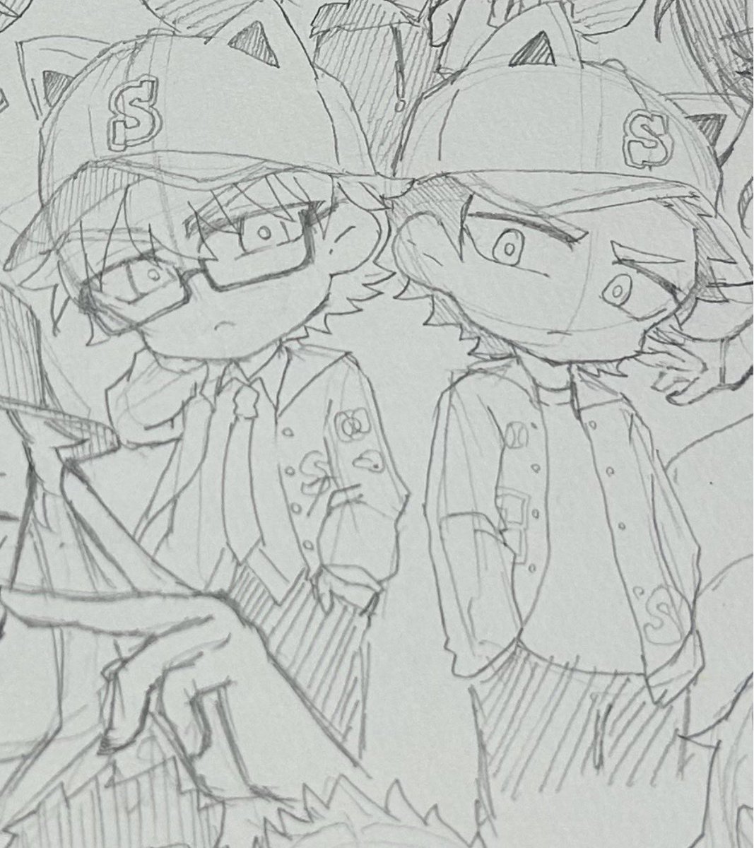 Asa_san3's tweet photo. かなり前の御倉線画におこすか迷い中🤔 https://t.co/XxQARJcDaG