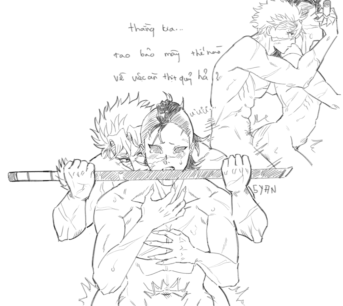 syan_draw's tweet photo. #sngn #さねげん #実玄 rkgk 🔞
cún con ăn đồ lăng nhăng sẽ bị anh trai phạt rọ mõm + chịch tới chết 🐶🥩🚫 https://t.co/d3A4Pv0Jx6