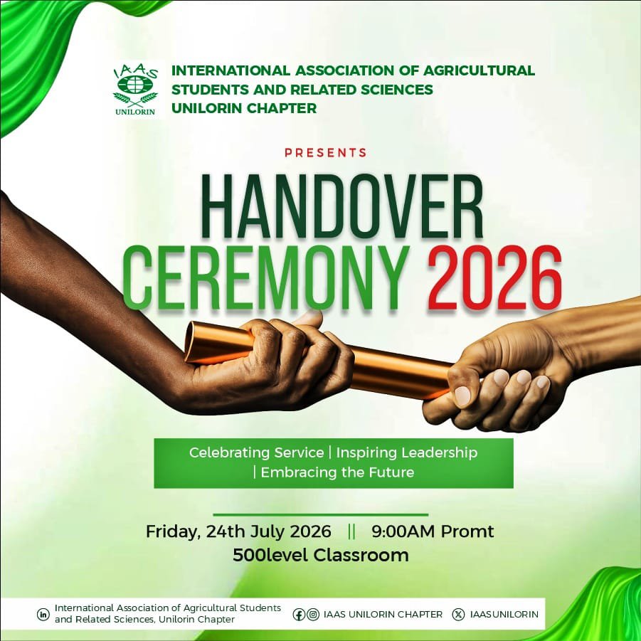 IAAS_UNILORIN's tweet photo. No successful organization can thrive without worthy leaders and as this session comes to an end, so does a remarkable era of leadership and management🎊. https://t.co/xphUoXjRVI
