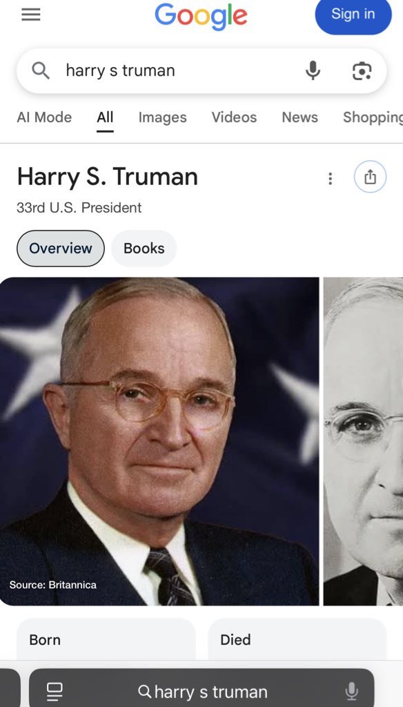 OpenFilespod's tweet photo. The coincidences continues. This is  interesting the guy who orchestrates Truman’s life while monitoring and socially engineering his life is basically a replica of of HARRY S TRUMAN a 33rd degree Freemason and the 33rd president who founded the CIA… INTERESTING https://t.co/SoL1vSL1hE