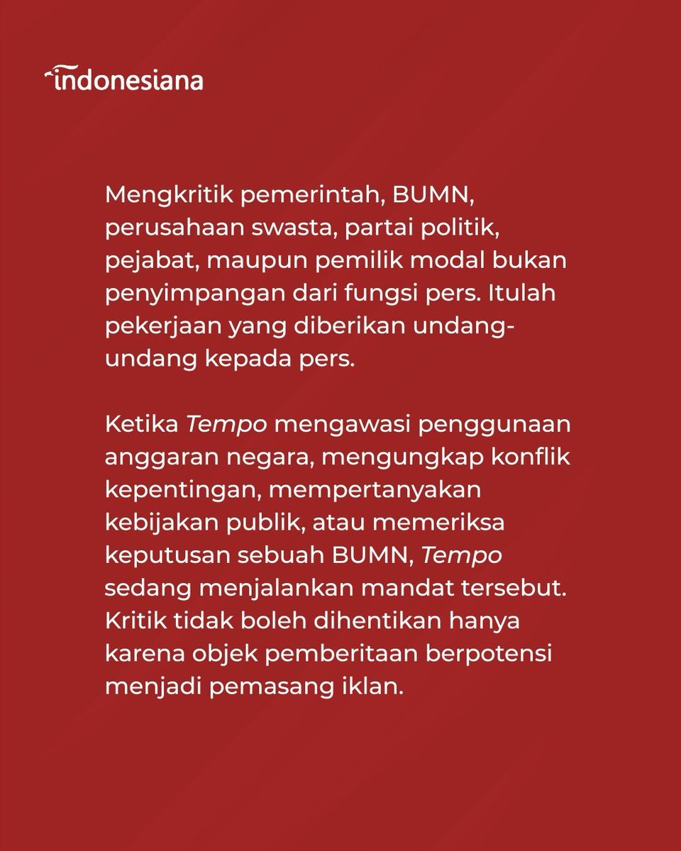 RamaAdamfaathir's tweet photo. Klarifikasi Fitnah Terhadap Tempo @tempodotco , media yang berdiri selama puluhan tahun. Yang selalu difitnah oleh rezim. dari rezim diktator soeharto sampai rezim prabowo. https://t.co/JwHeCNy8Hb