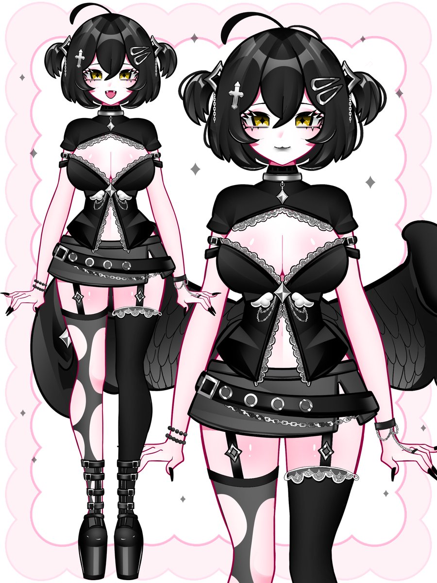 rinbushhh's tweet photo. $100 each + commercial use! The lowest it can be! ^^ 
♡ Boba Tea Fox
♡ Star Catcher
♡ Crow Girl
#adopt https://t.co/v0J4T7AmIq