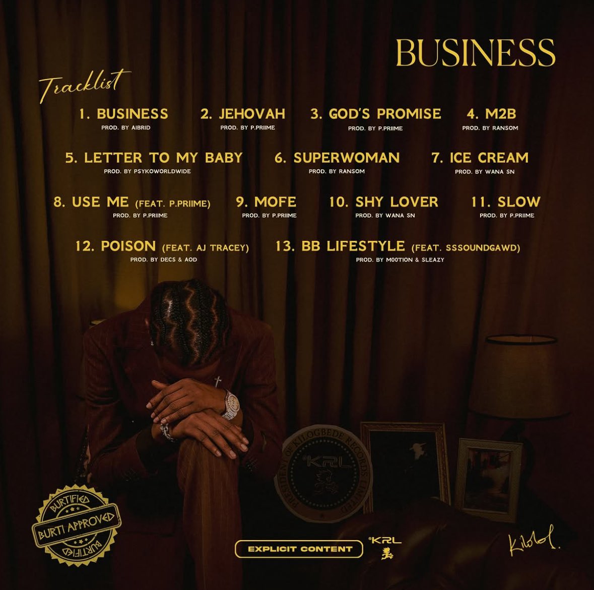 hypetribeng's tweet photo. 🚨MAVO
NEW PROJECT — “BUSINESS” 💿 

OFFICIAL TRACKLIST - (13 SONGS) FT. 

P. PRIIME 🇳🇬 
AJ TRACEY 🇬🇧 
SSSOUNDGAWD 🇳🇬 

OUT THIS FRIDAY 🚨 https://t.co/M0znEZD2aM