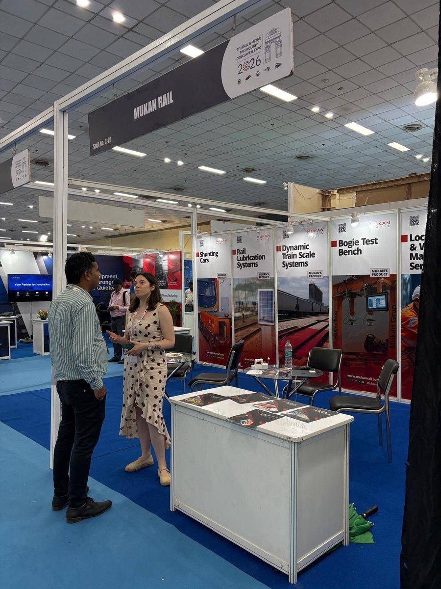 mukanrail's tweet photo. 7th Rail &amp; Metro Technology Conclave &amp; Expo 2026'nın ilk gününde, Yeni Delhi'de sektör profesyonelleriyle bir araya gelmenin mutluluğunu yaşıyoruz.

We are excited to be part of the 7th Rail &amp; Metro Technology Conclave &amp; Expo 2026 in New Delhi. https://t.co/9x0CgCEUkk