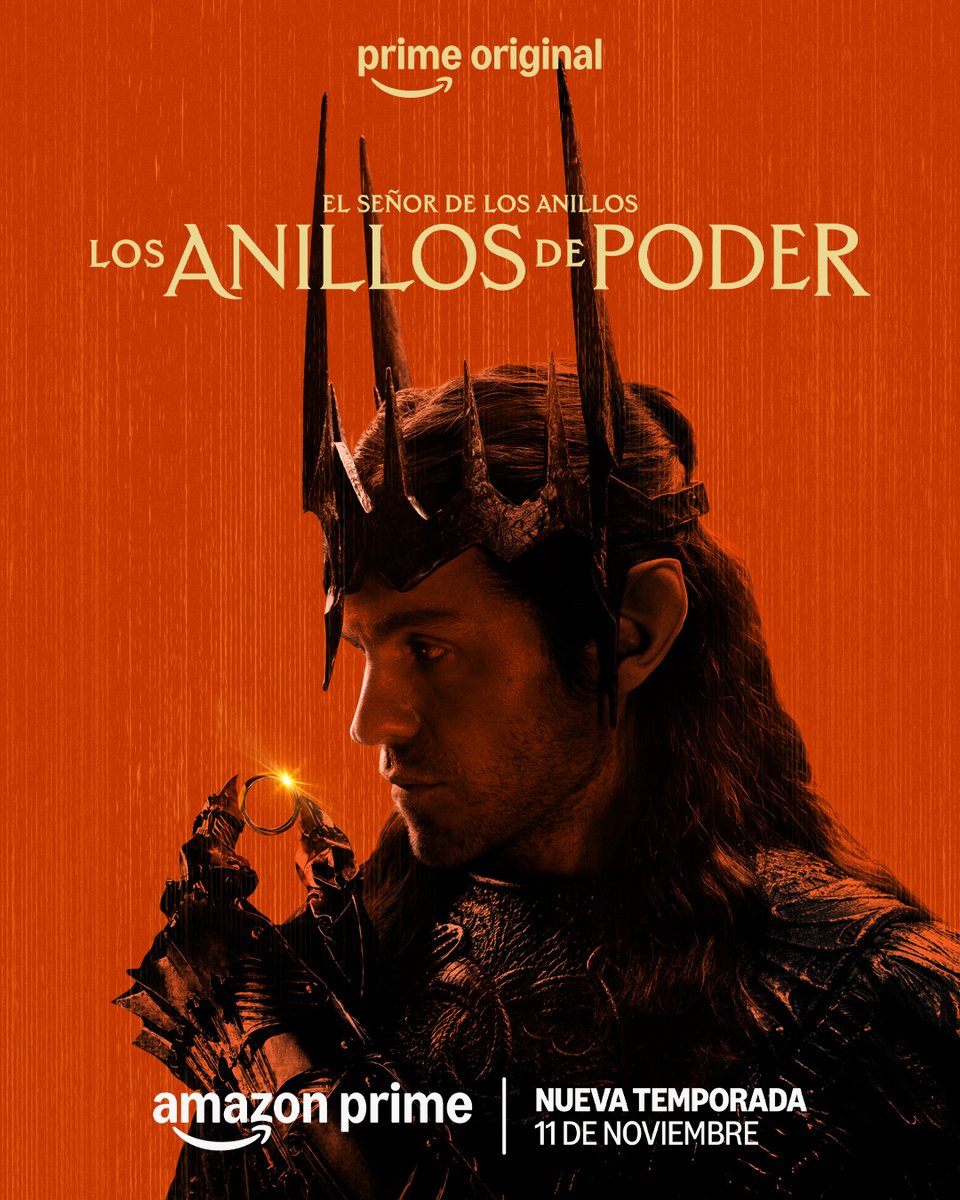 PrimeVideoMX's tweet photo. Un anillo para gobernarlos a todos. El Señor de los Anillos: Los Anillos de Poder, nuevo teaser este viernes. https://t.co/KE9U848G4n