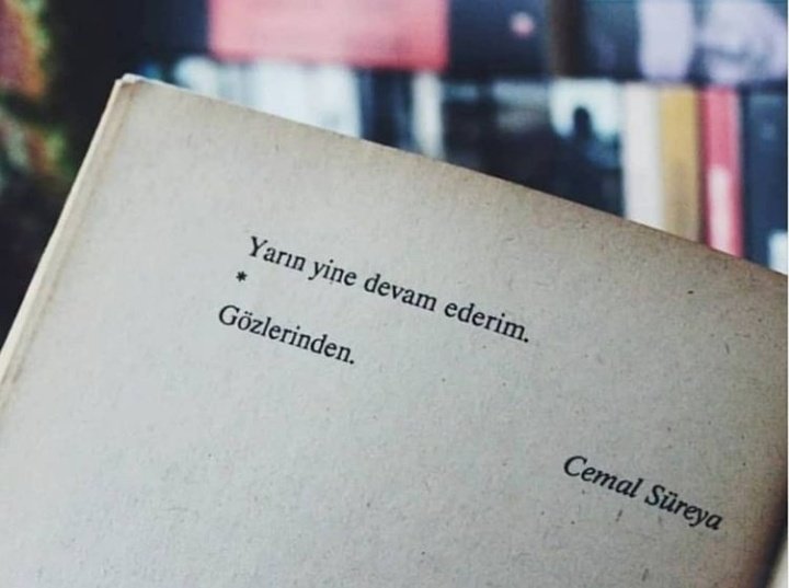 Beniolanyenilgi's tweet photo. Yarın yine devam ederim.
Gözlerinden.

Cemal Süreya https://t.co/2UuKB1WopD