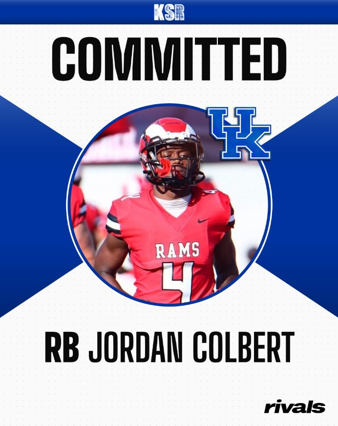 KSRonX's tweet photo. 🚨COMMIT ALERT🚨

Running backs coach Kolby Smith now has a pair of JUCO transfers in his position room after Jordan Colbert was added to Kentucky’s 2026 roster.

➡️ https://t.co/LTDk4zPjWY https://t.co/aQM624rv5O