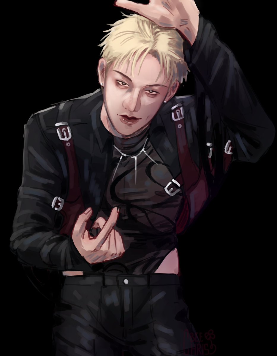 BeeChrisArt's tweet photo. hello everyone! it's like the first time I decided to show art here. maybe you've even seen me in tiktok, that would be cool. i'll try to post art here too

#bangchan #StrayKids https://t.co/yfXREzaUqS