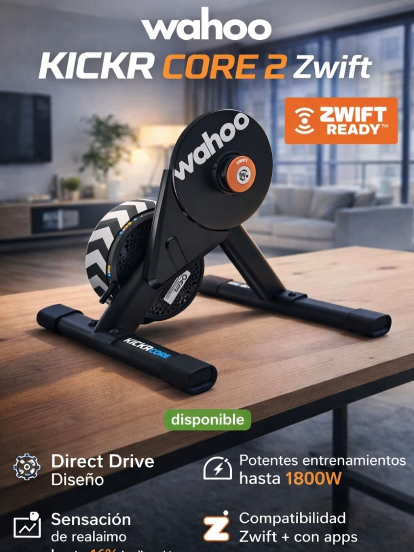AProChile's tweet photo. 🥇 Wahoo KICKR Core 2 Zwift – El mejor rodillo para Zwift
__
1️⃣ Respuesta a pendientes rápida
2️⃣ ERG muy estable
3️⃣ Conectividad sólida
4️⃣ Zwift Ready
5️⃣ Sensación de pedaleo natural

👉 Conoce nuestros rodillos Smart

🔗https://t.co/711iKBkZR5  | 📞+56991723816
#aprochile https://t.co/oYJutiIbuR