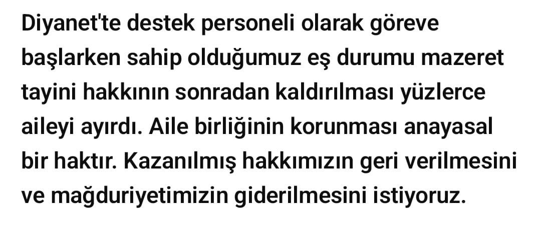 iremg2yw's tweet photo. #DiyanetteEşitTayinHakkı  @diyanetbasin @DIBSafiArpaguss @tcailesosyal https://t.co/29Mag8hkCt